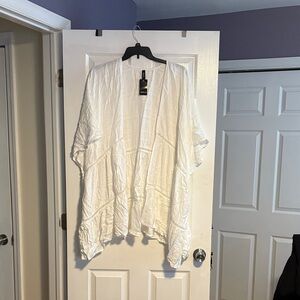 Torrid White Kimono Cardigan